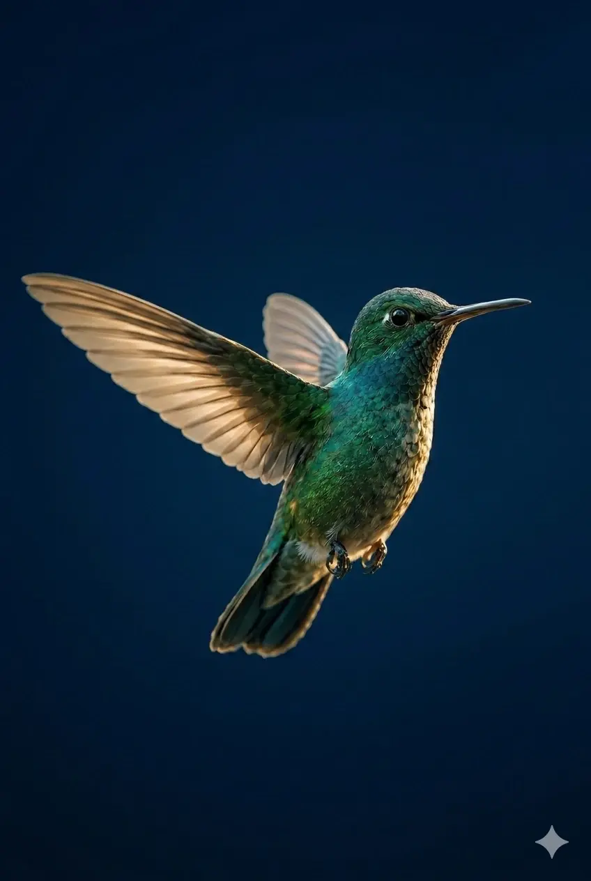 Fondo decorativo de colibrí